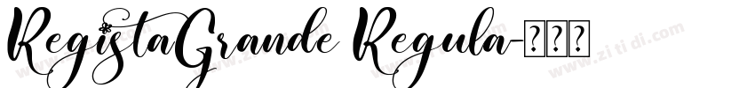 RegistaGrande Regula字体转换